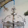 Hängelampe Lampe Silber 1,20 m