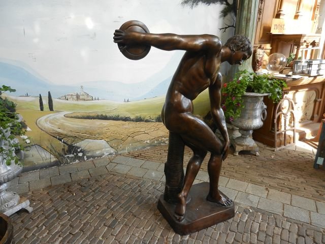 Skulptur Diskobolus Bronze 1,60 m