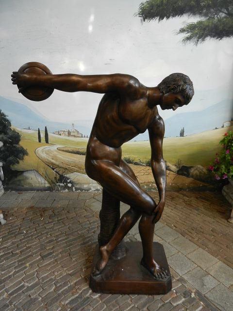 Skulptur Diskobolus Bronze 1,60 m