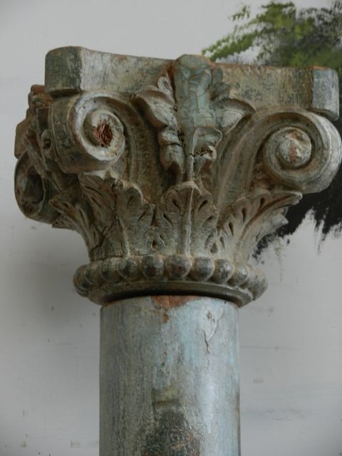 Säule Empire 1820 Massivholz