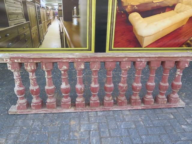 Balustrade 2,24 m Gründerzeit 1890 Kiefer