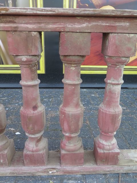 Balustrade 1,37 m Gründerzeit 1890 Kiefer