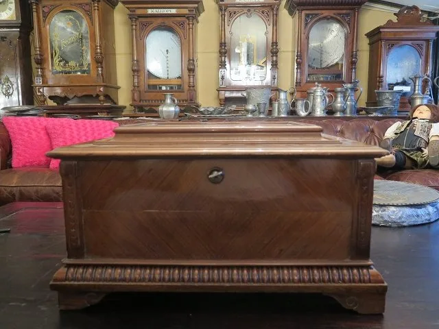 Spieluhr Polyphon Gründerzeit 1890 Nussbaum