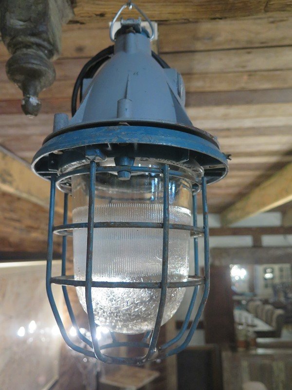 Industrielampe Blau Ø 0,24 m Metall