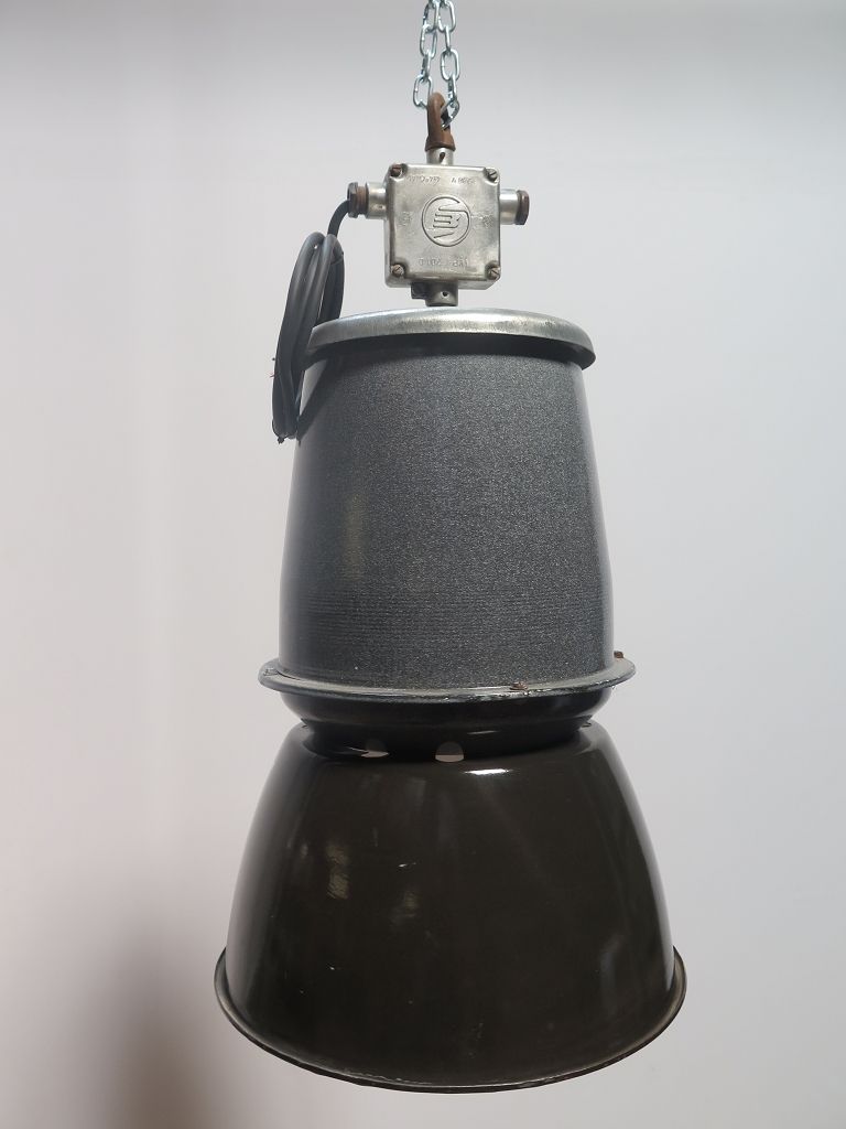 Lampe Industrielampe Schwarz-Grau Ø 0,35 m