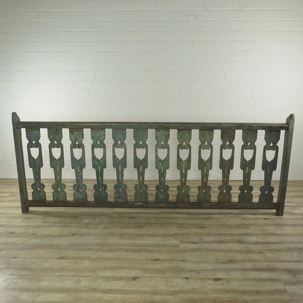 Balustrade Teakholz 5,84 m Gründerzeit 1850