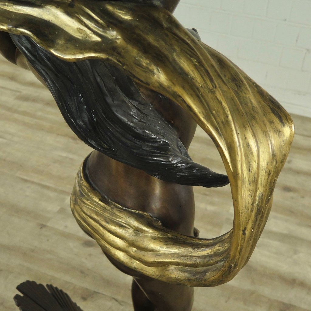 Skulptur Dekoration Dame Bronze 1,78 m