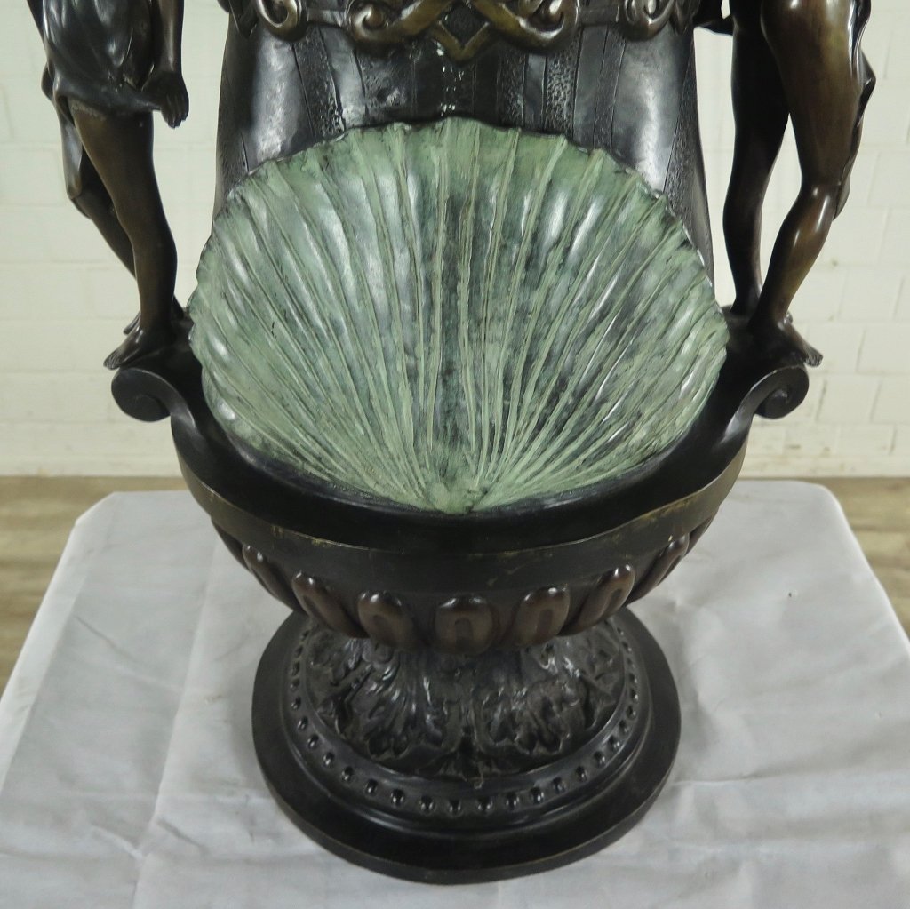 Blumenkübel Vase Bronze Ø 0,40 m