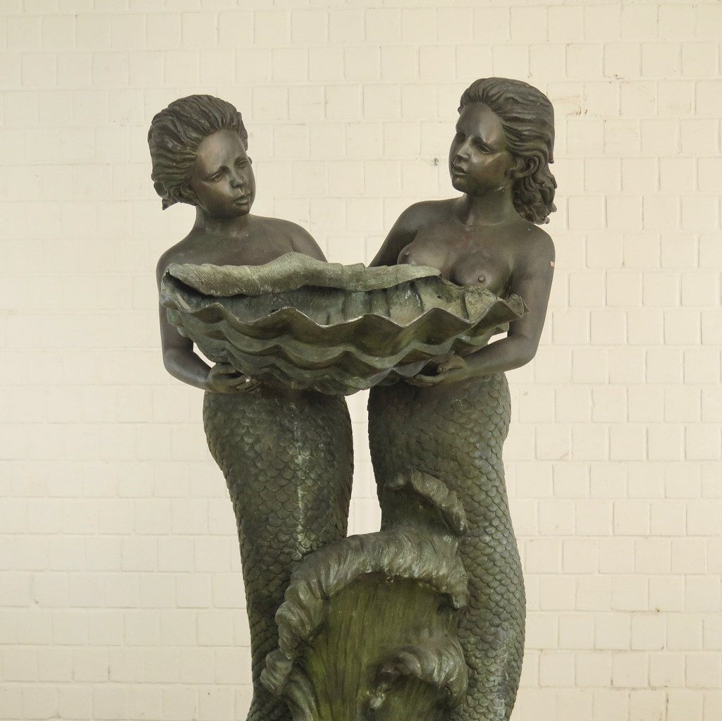 Wasserspeier Meerjungfrauen Bronze 1,90 m
