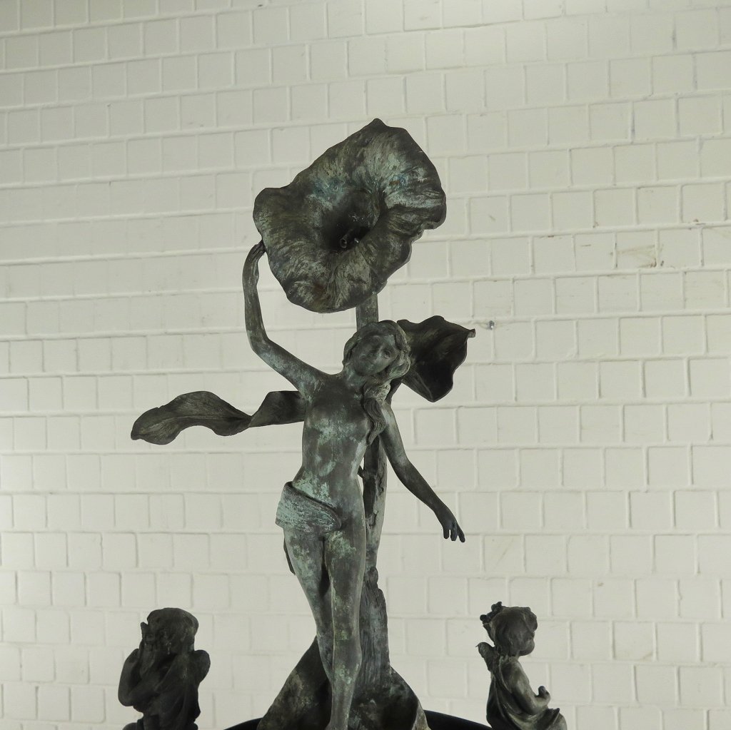 Wasserspeier Engel Bronze 2,20 m
