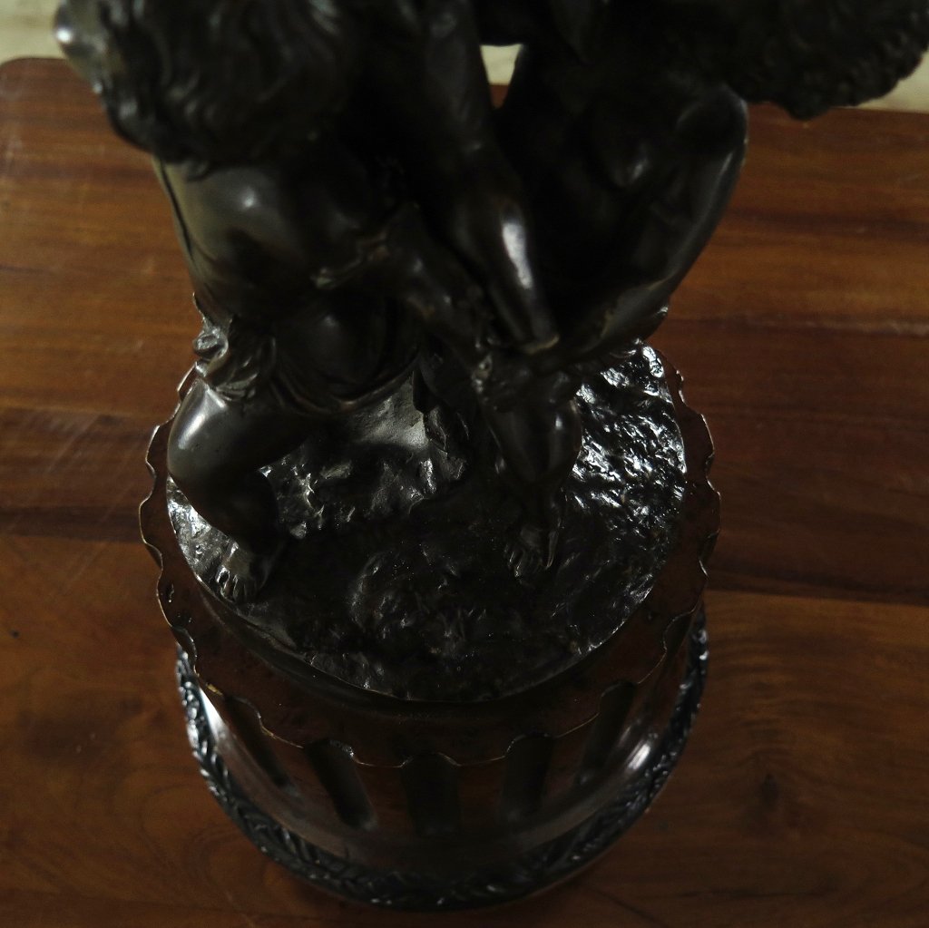 Skulptur Dekoration Amor Bronze 0,63 m