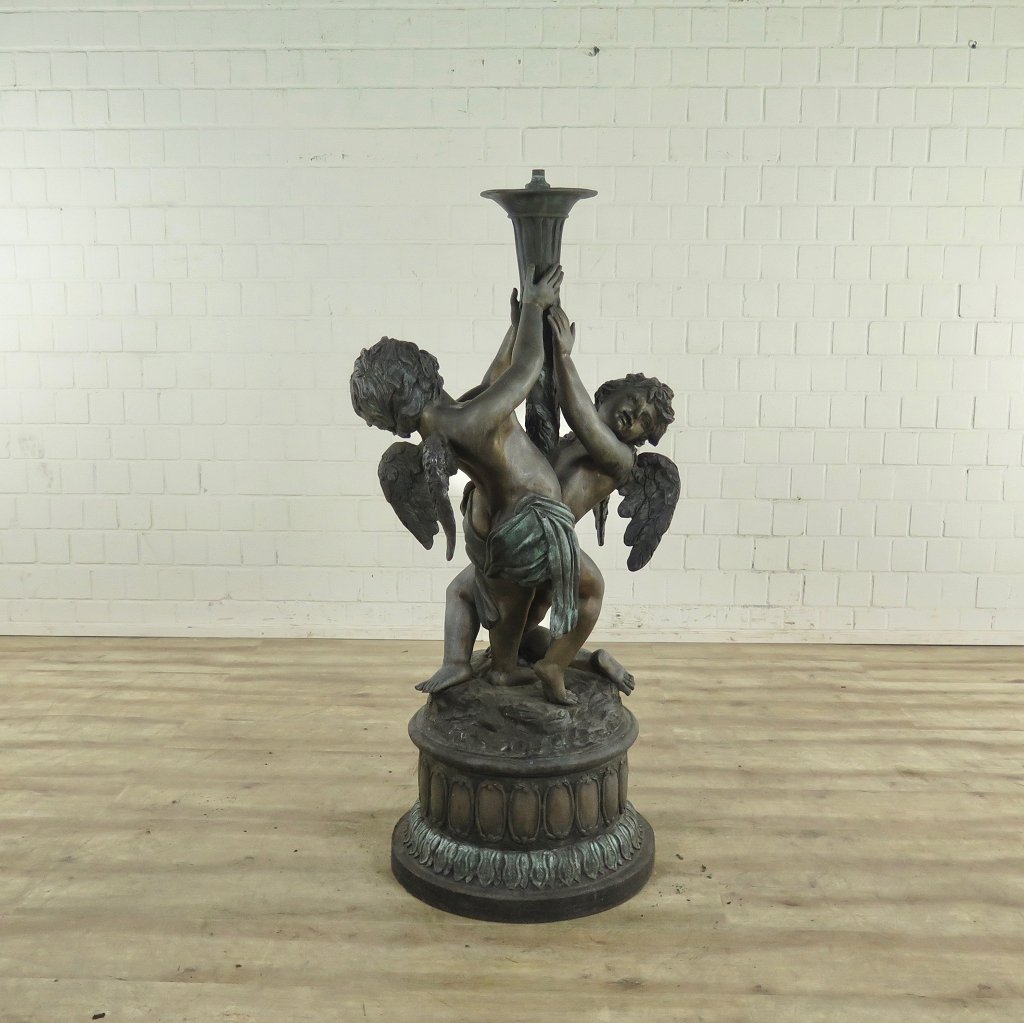 Wasserspeier Engel Bronze 1,40 m