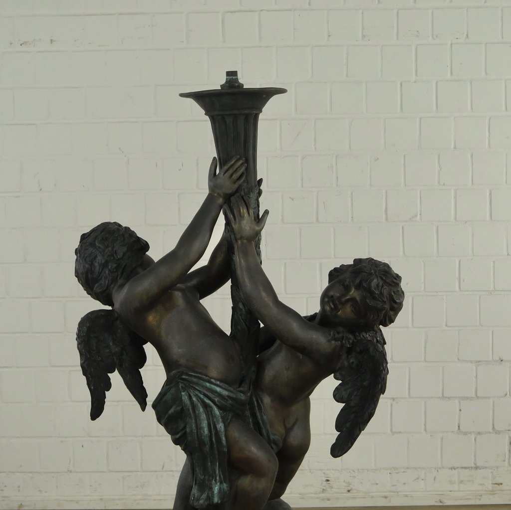 Wasserspeier Engel Bronze 1,40 m