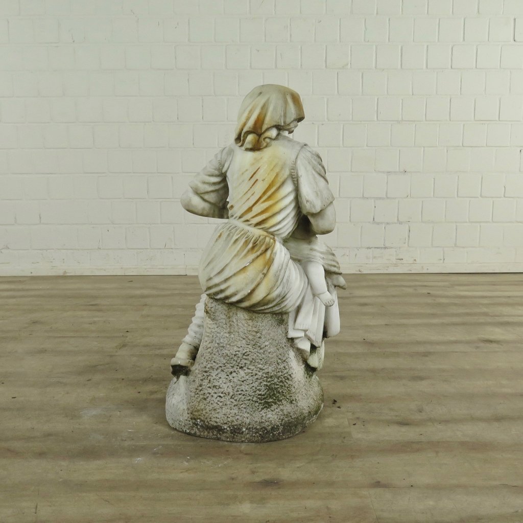 Skulptur Stillende Mutter Marmor 0,85 m