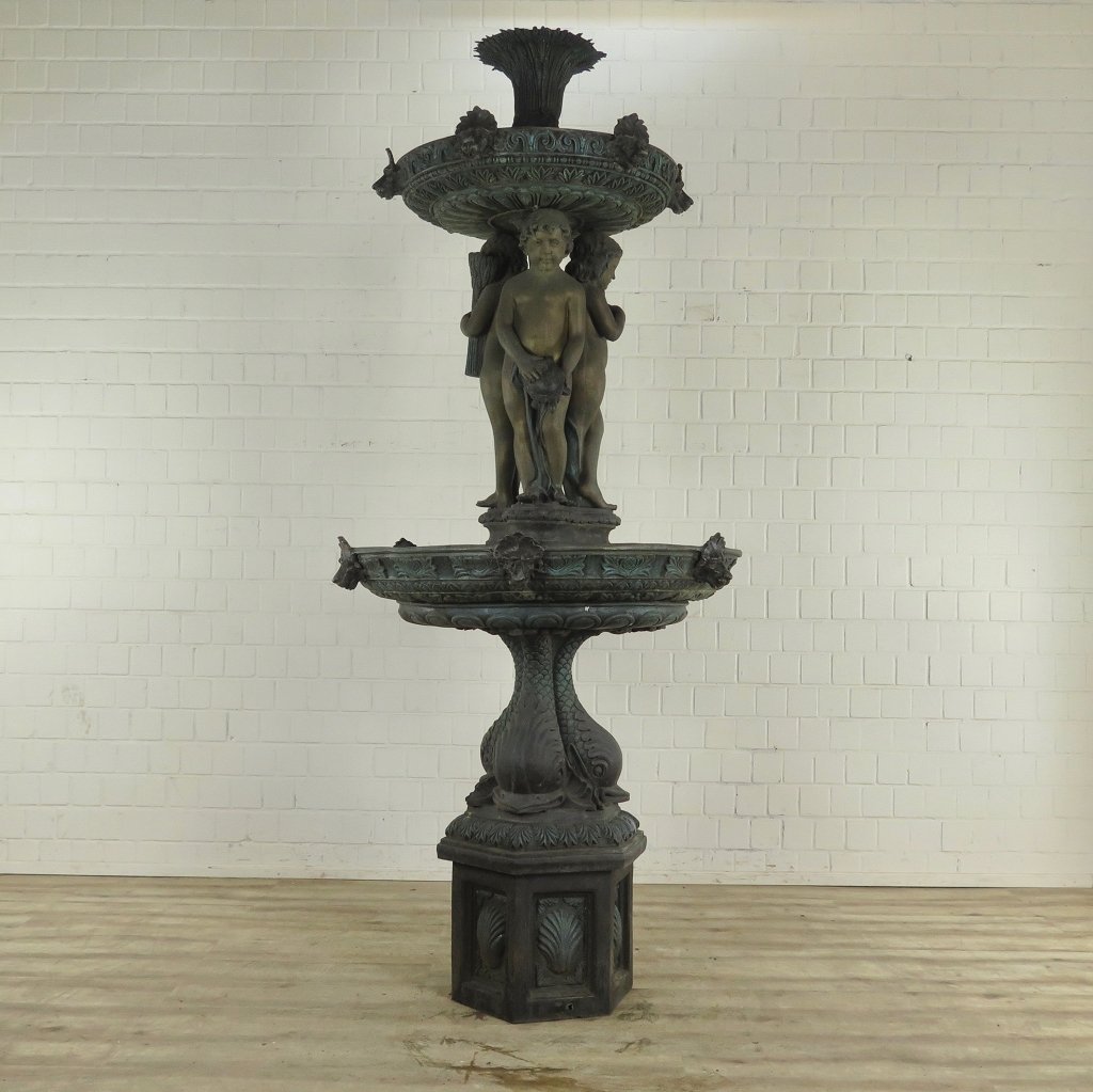 Brunnen Wasserspeier Bronze 2,80 m