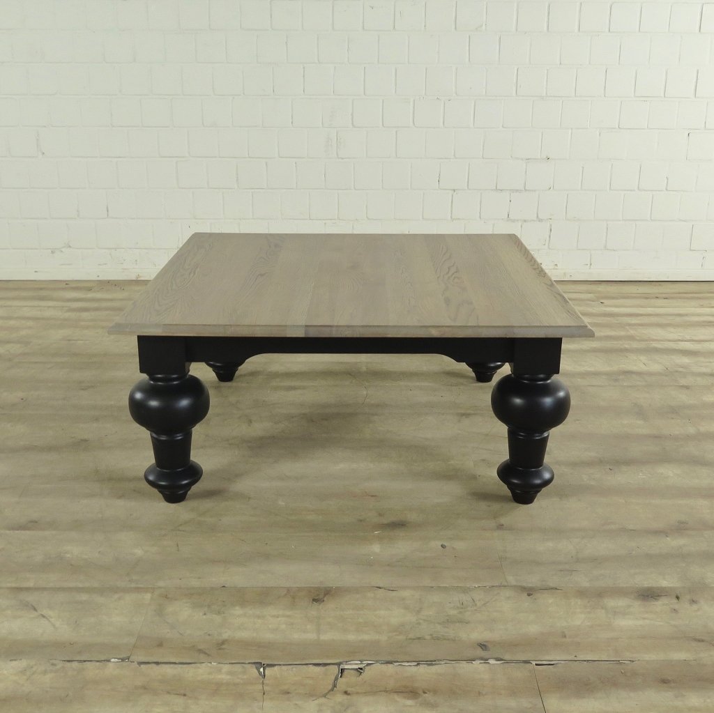 Couchtisch Liam Landhausstil Schwarz 1,00 m x 1,00 m