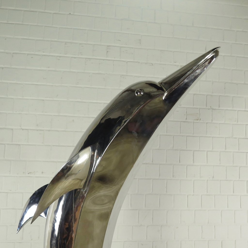 Skulptur Statue Delphin 2,33 m