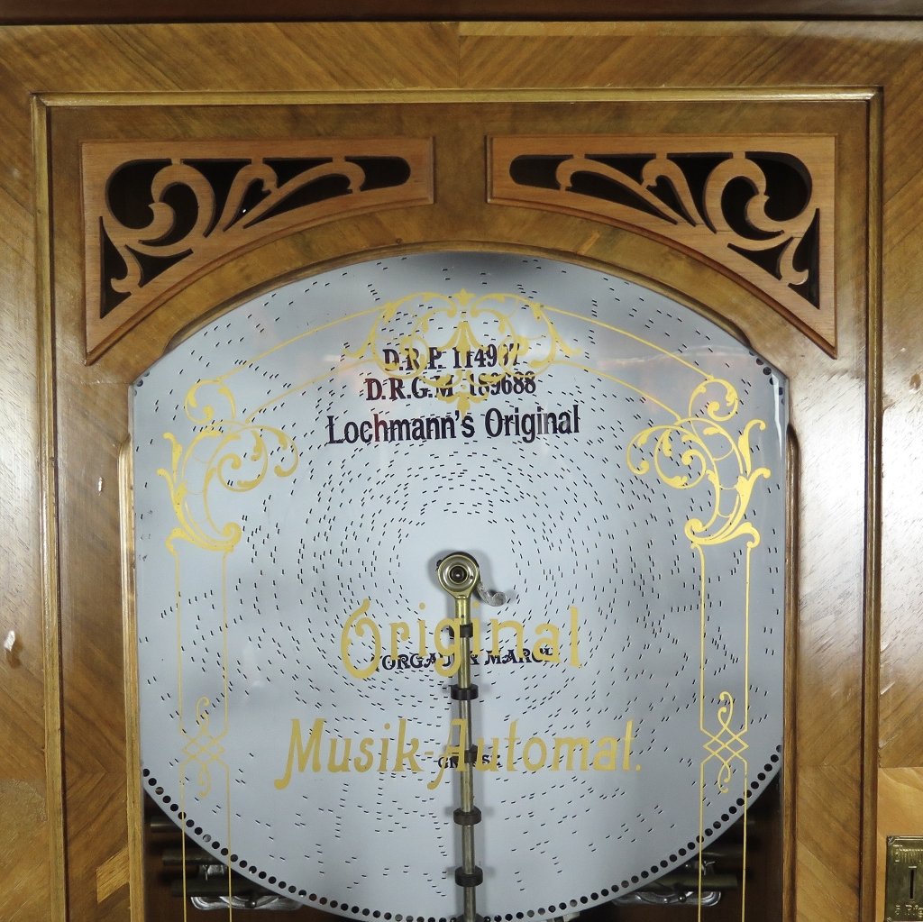 Spieluhr Lochmann Musik-Automat Gründerzeit 1890 Nussbaum