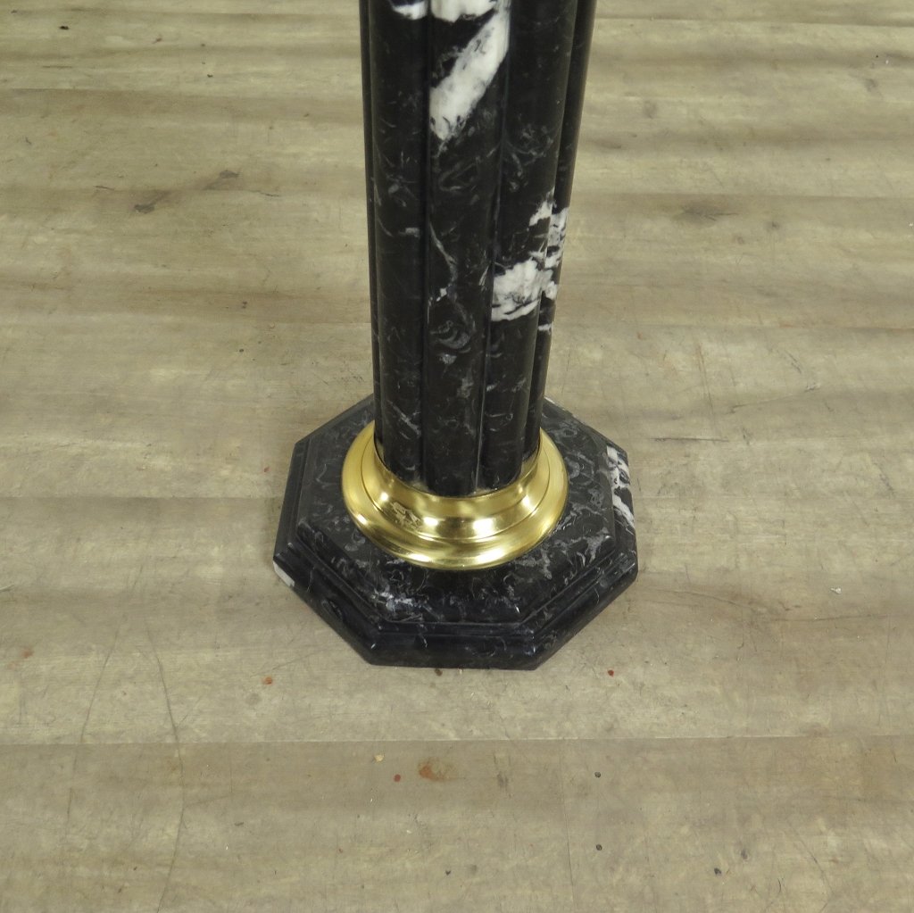 Säulen Pfeiler Marmor Schwarz 1,11 m
