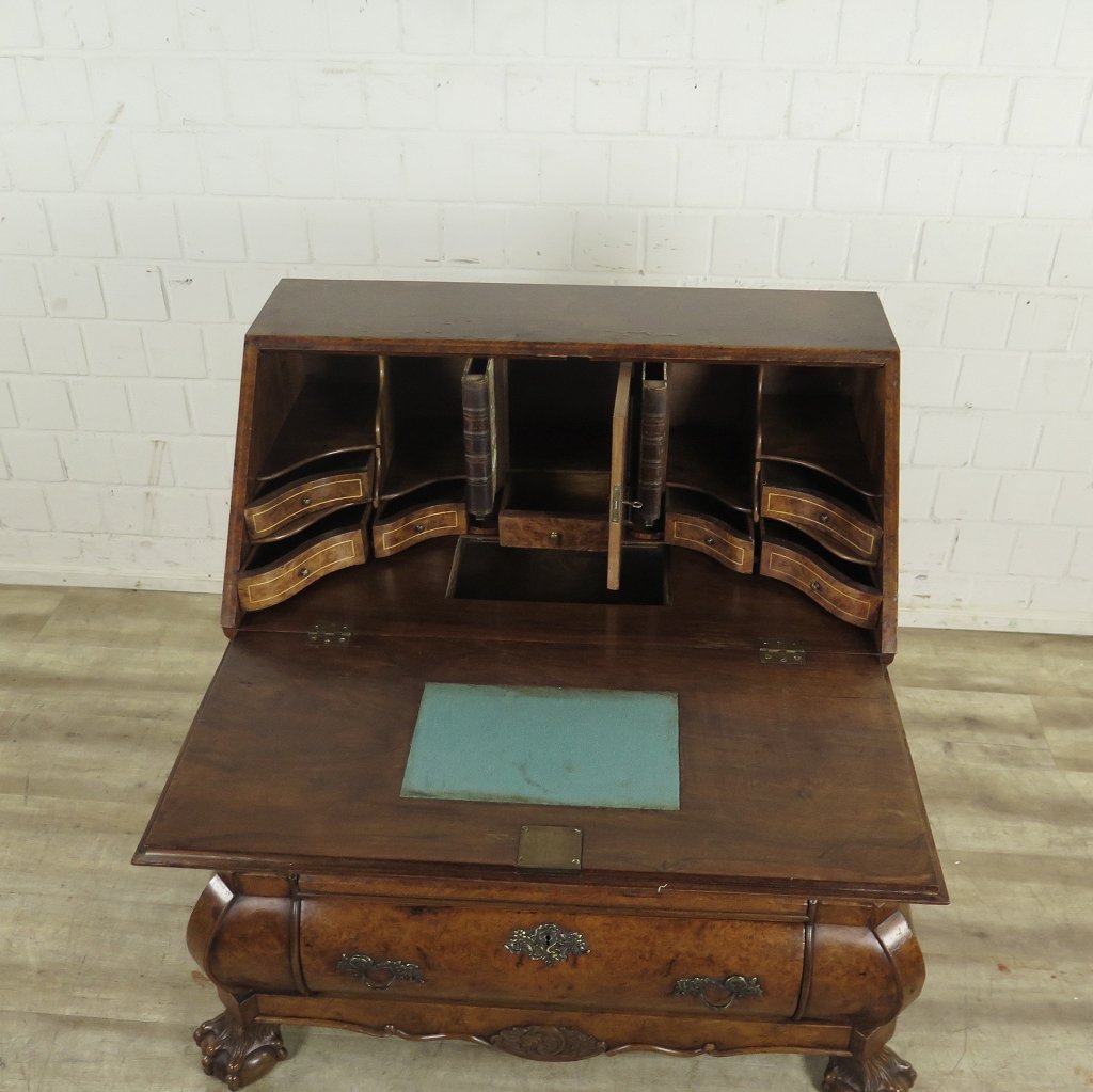 Schreibtisch Sekretär Barock 1780 Nussbaum