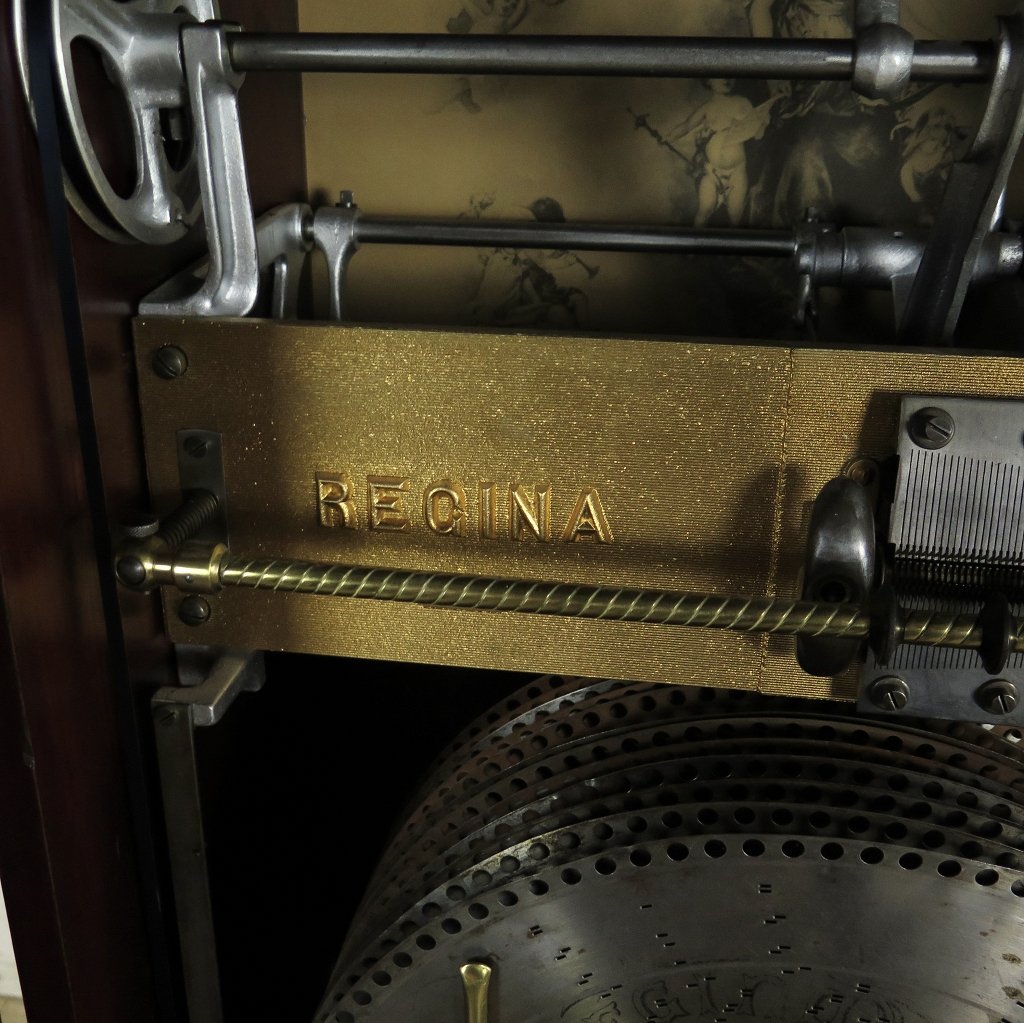 Spieluhr Regina Musik-Automat Gründerzeit 1894 Mahagoni