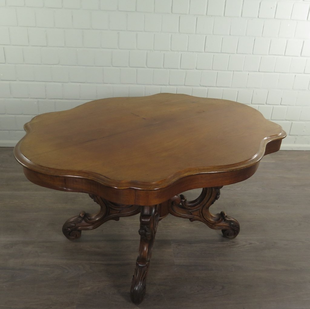 Tisch Beistelltisch Biedermeier 1860 Mahagoni