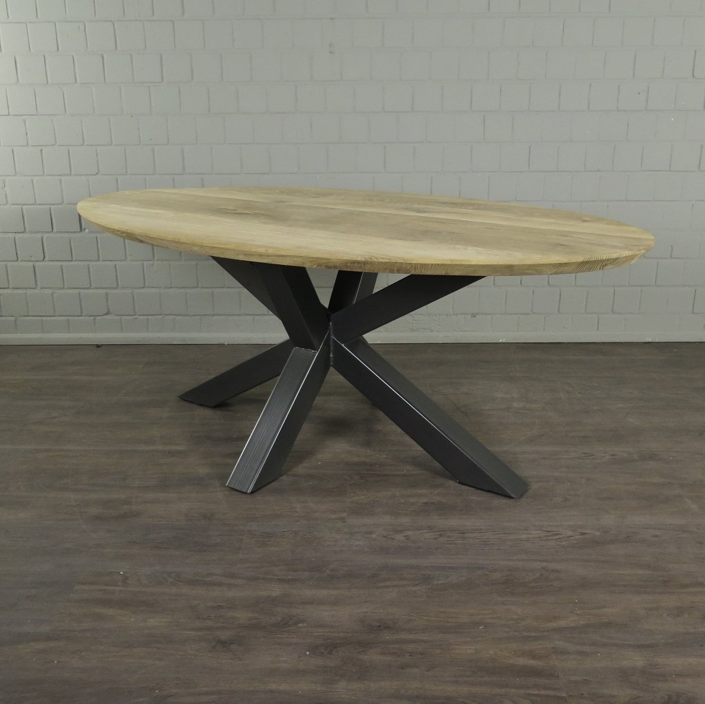 Esstisch Tisch Eiche Oval 2,00 m x 1,10 m