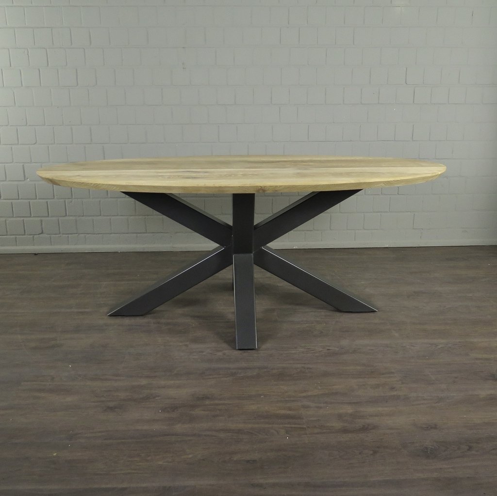 Esstisch Tisch Eiche Oval 2,00 m x 1,10 m