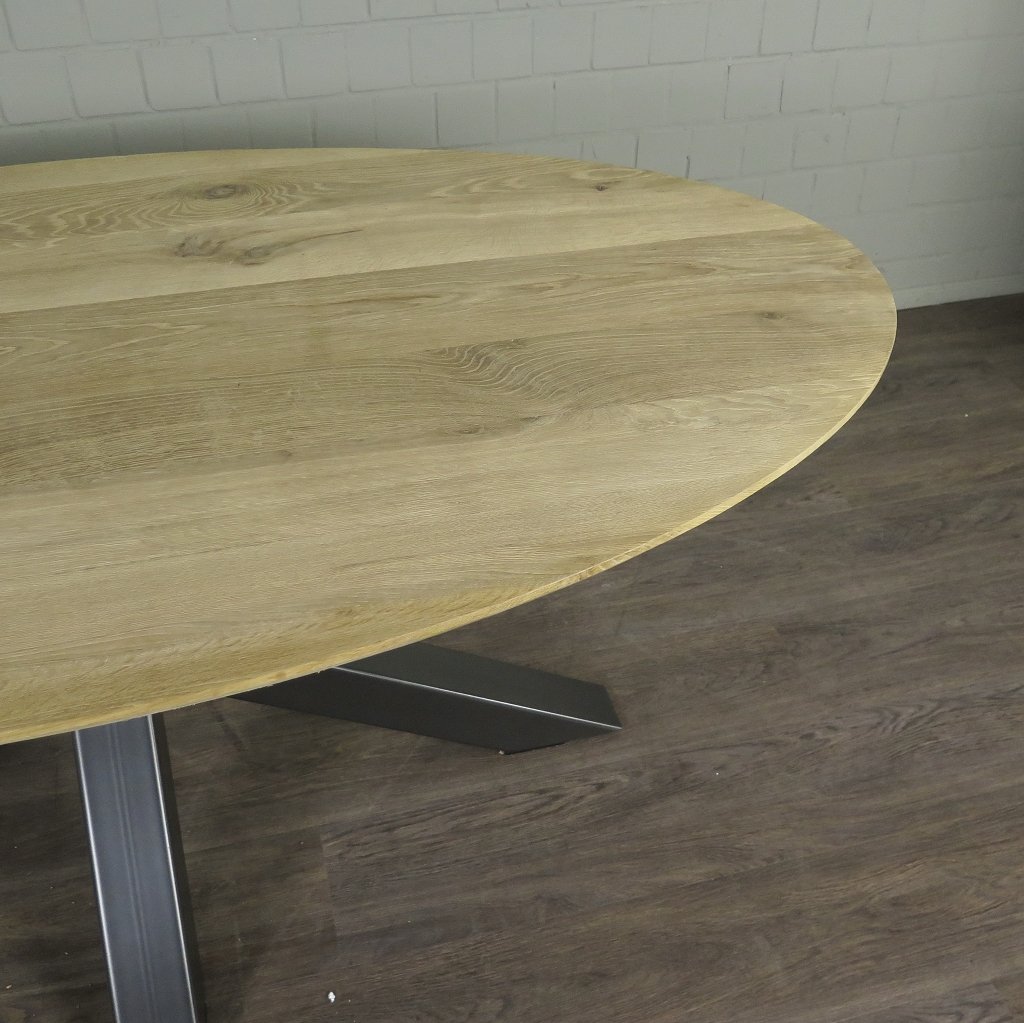 Esstisch Tisch Eiche Oval 2,00 m x 1,10 m