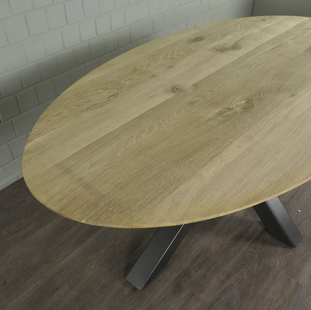 Esstisch Tisch Eiche Oval 2,00 m x 1,10 m