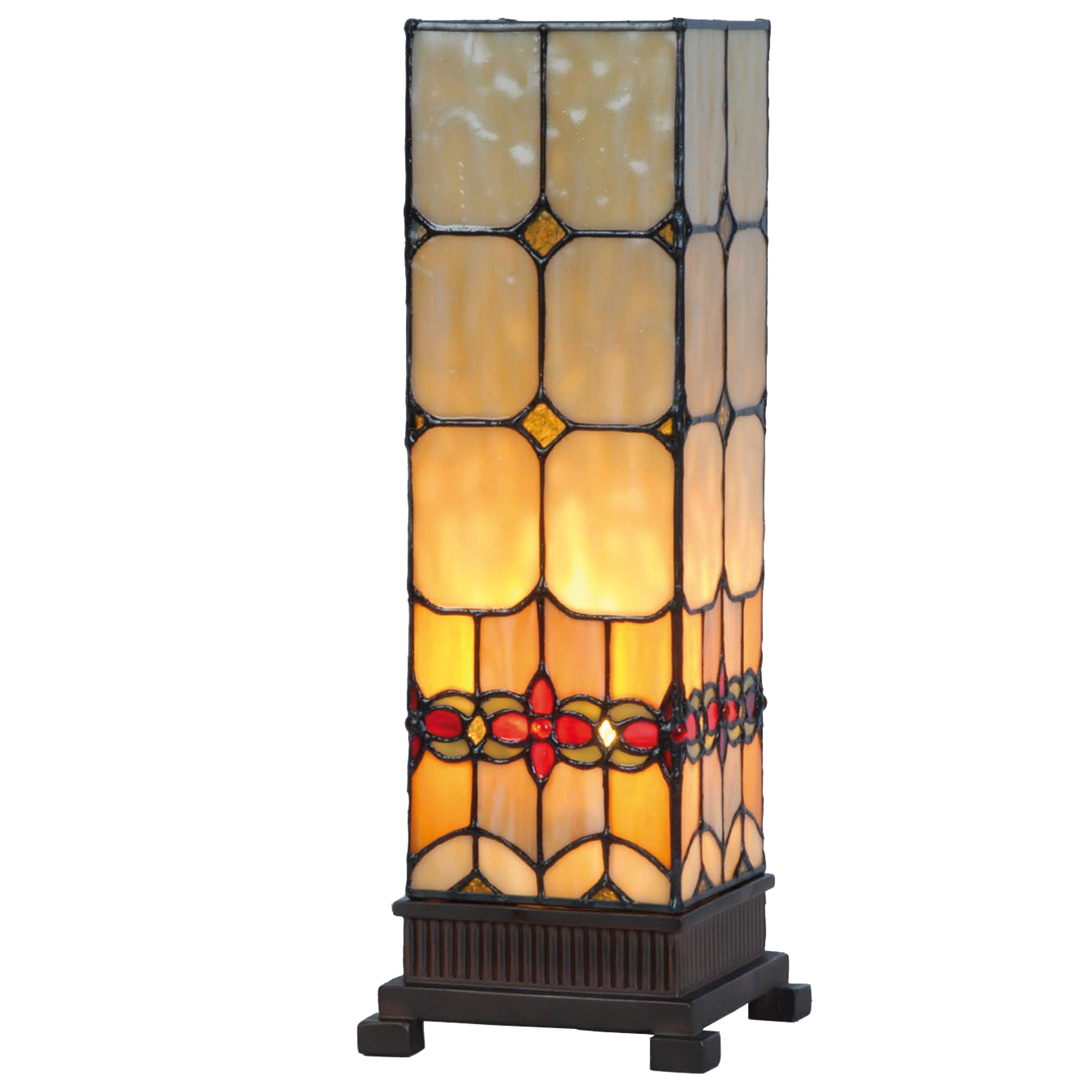 Tiffany Tischlampe Lampe Fireplace 0,35 m