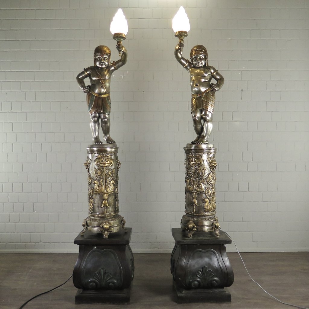 Set Stehlampen Lampe Orientalisch Bronze 2,65 m