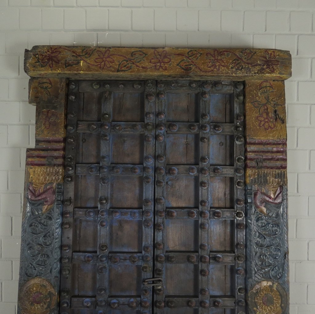 Tür Eingangstür Haustür 1900 Teakholz