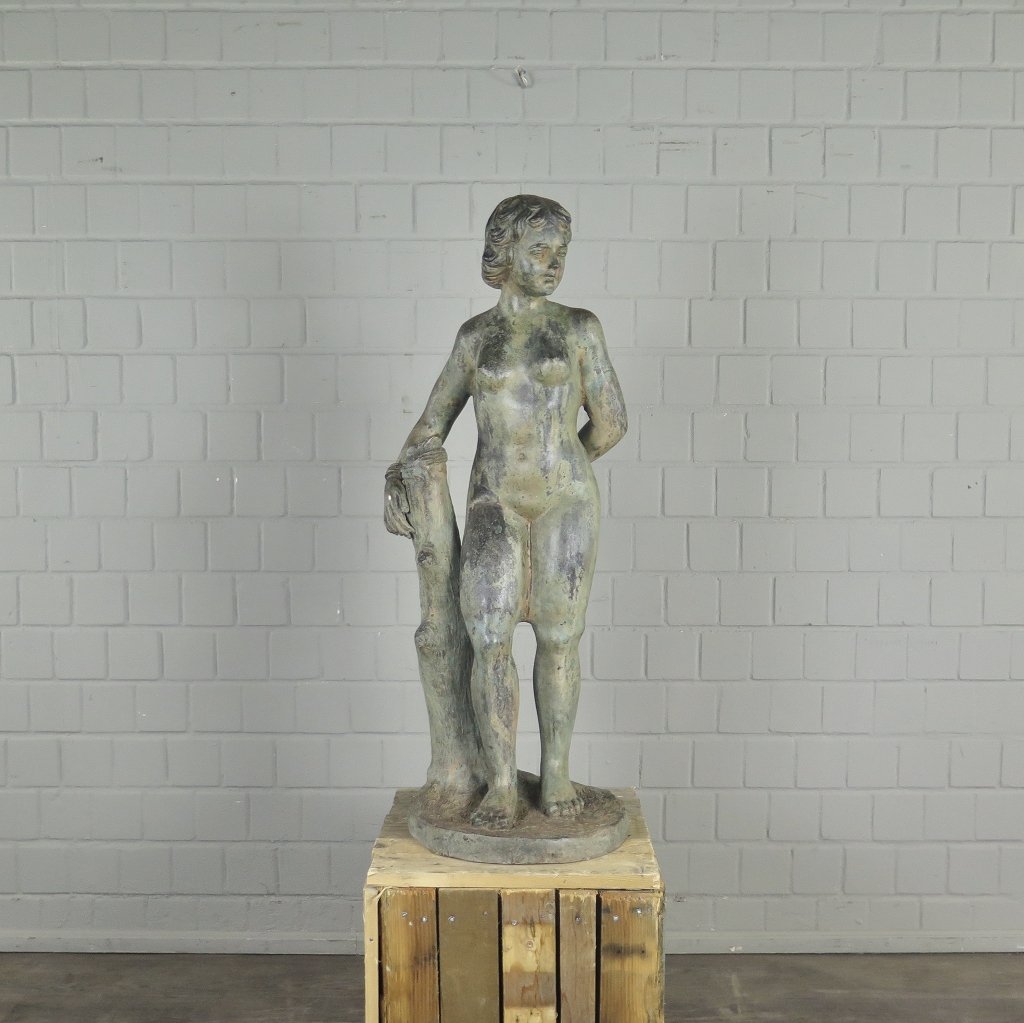 Skulptur Dekoration Frau Bronze 1,02 m