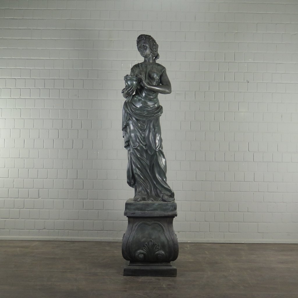 Skulptur Dekoration Frau Bronze 2,27 m