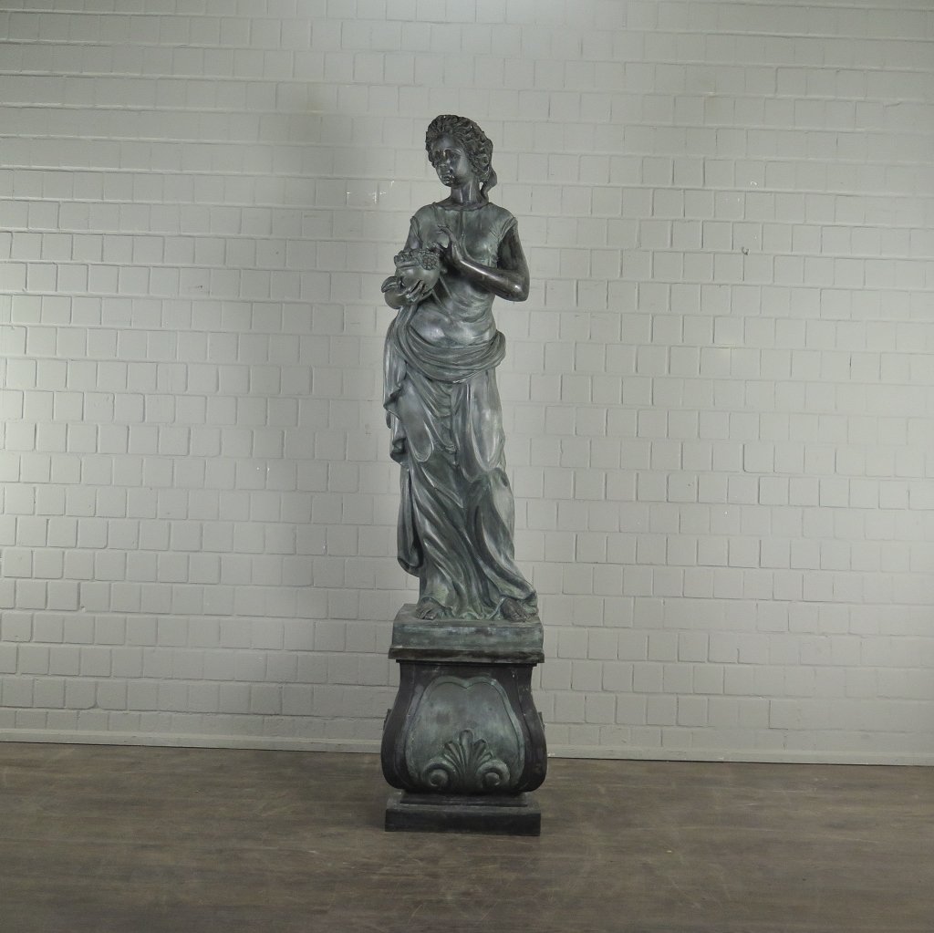 Skulptur Dekoration Frau Bronze 2,27 m