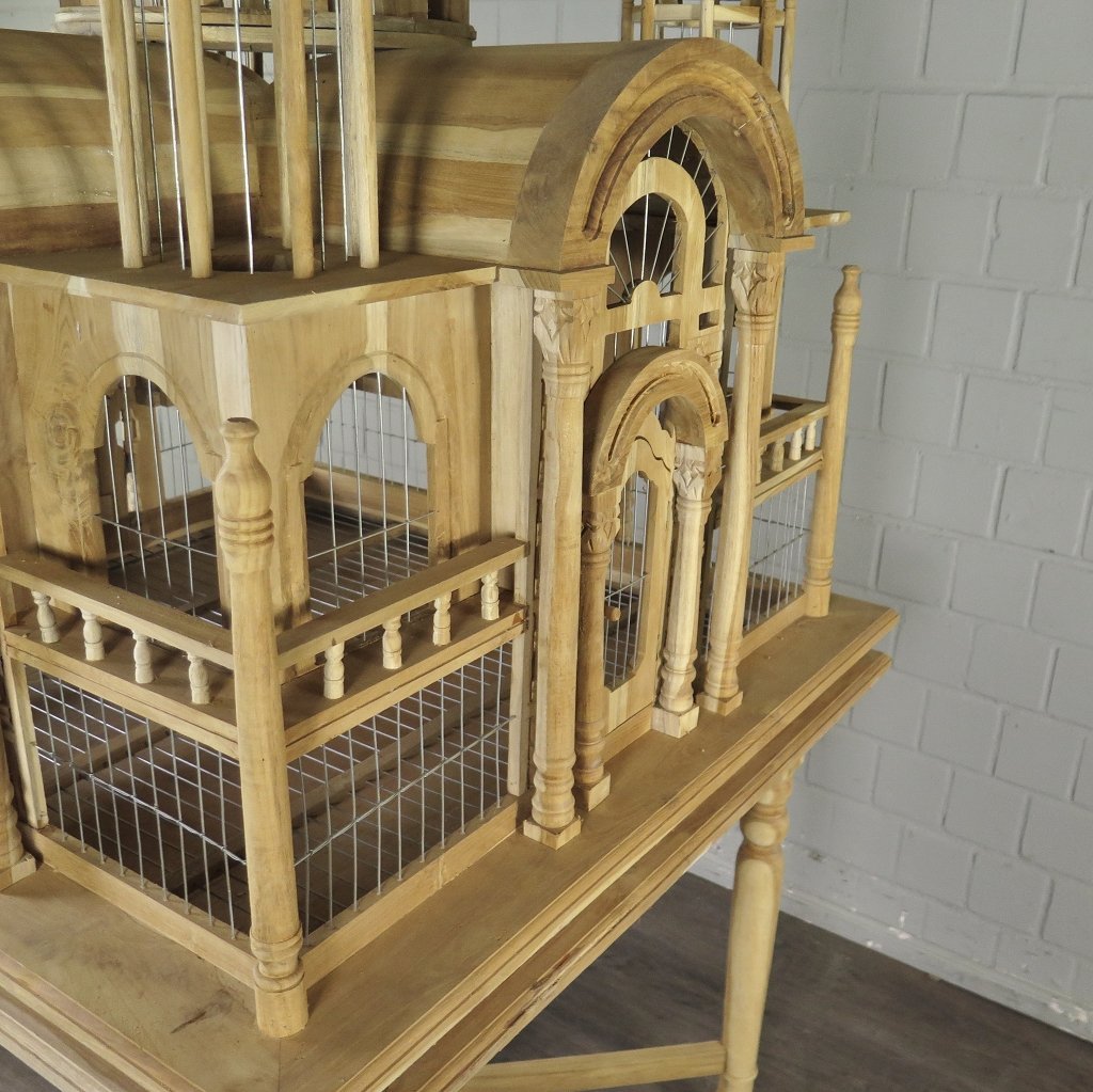 Vogelkäfig Vogelpalast Vogelhaus Teakholz 2,35 m