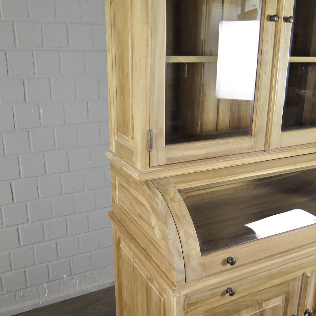 Buffetschrank Vitrine 1,22 m Teakholz
