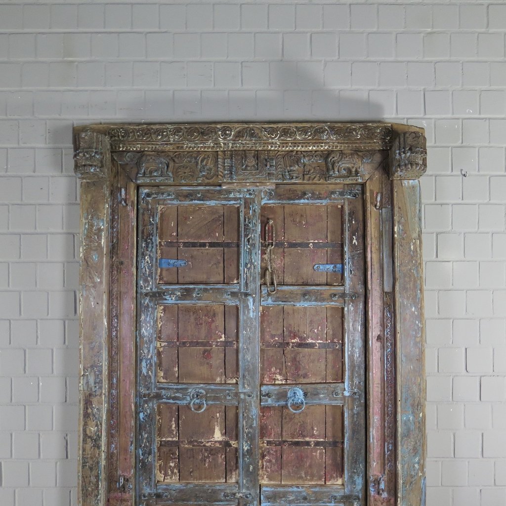 Tür Eingangstür Haustür 1880 Teakholz