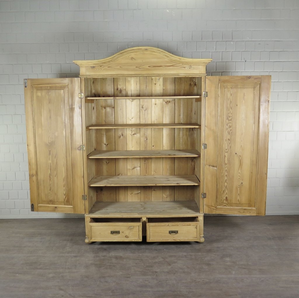 Schrank Kleiderschrank Jugendstil 1910 Kiefer
