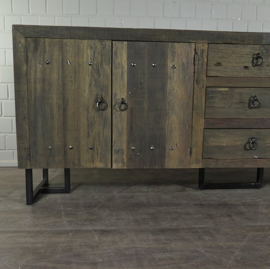 Sideboard TV-Möbel Teakholz 2,40 m 