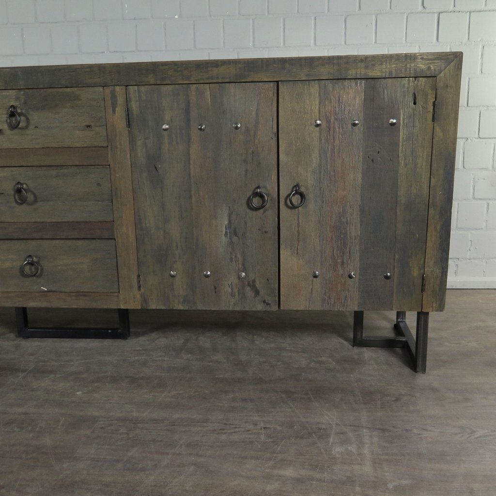 Sideboard TV-Möbel Teakholz 2,40 m 