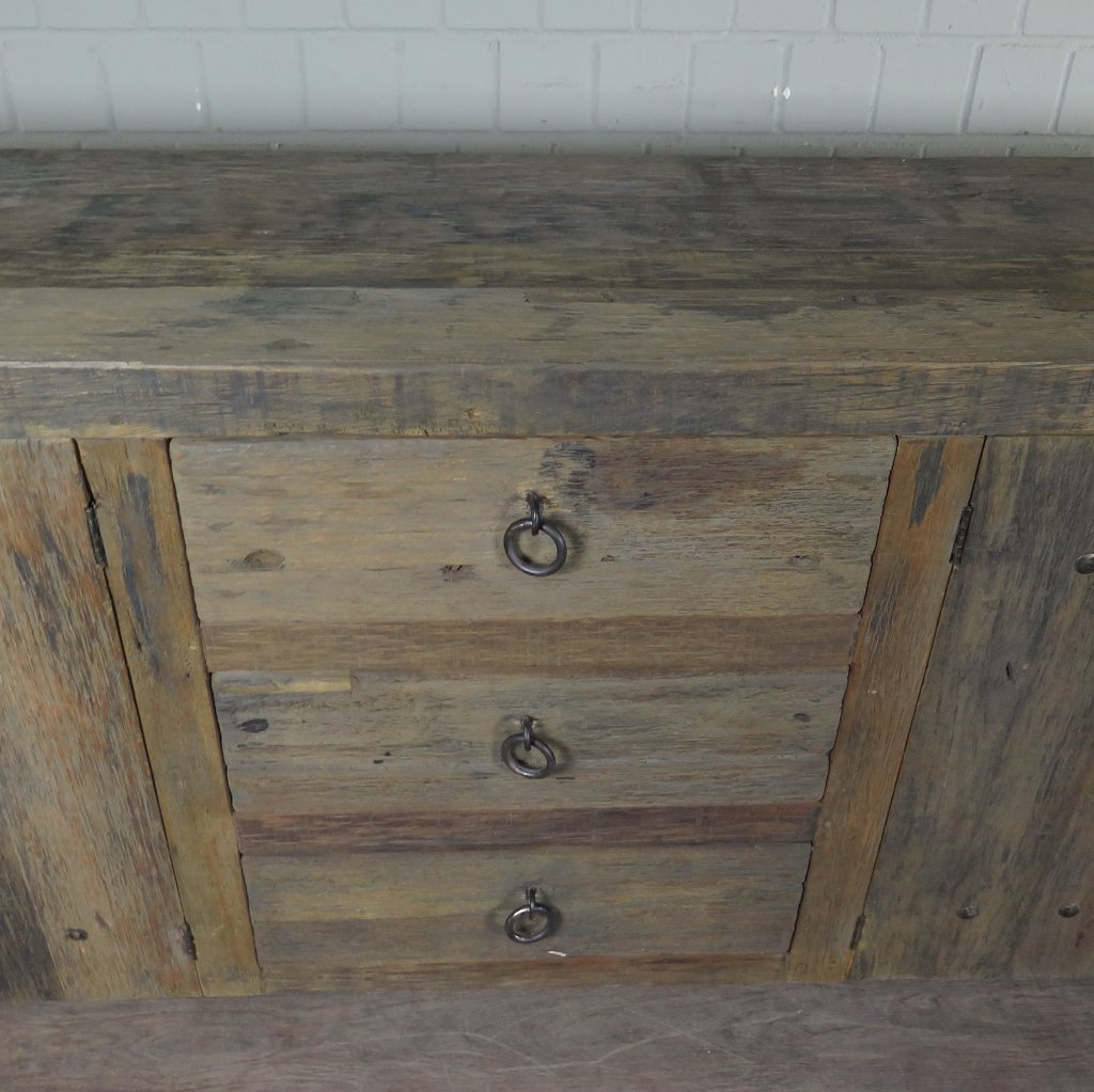 Sideboard TV-Möbel Teakholz 2,40 m 