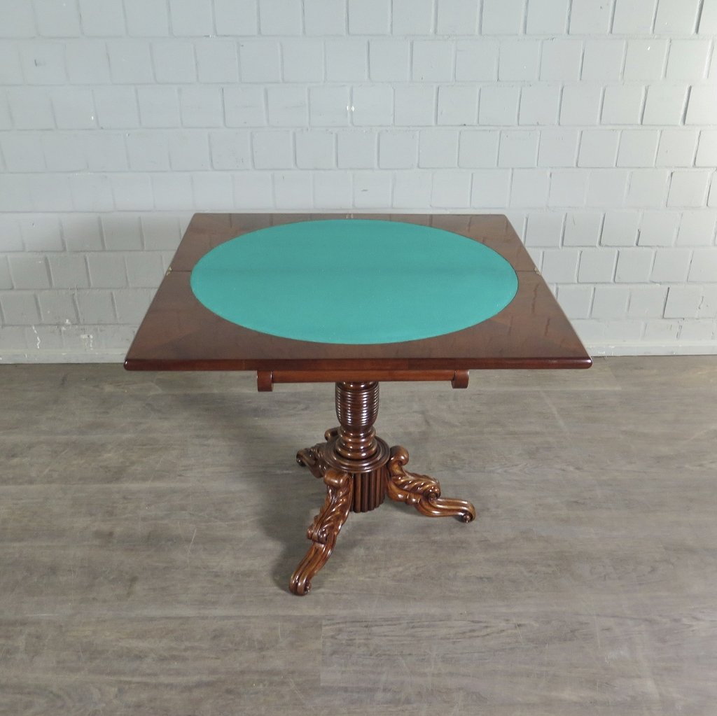 Klapptisch Spieltisch Beistelltisch Biedermeier 1860 Mahagoni