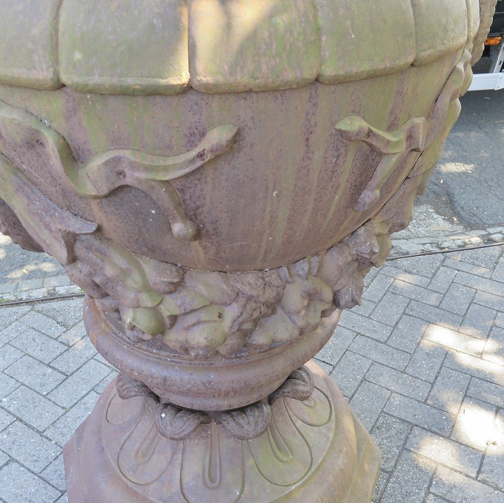 Set Blumenkübel Vase Amphore Gusseisen 1,75 m