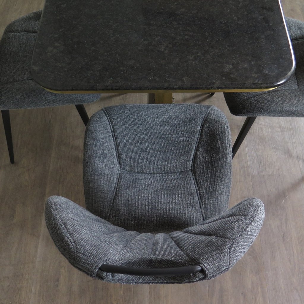 Retro Design Stuhl Esszimmerstuhl Grau Setpreis