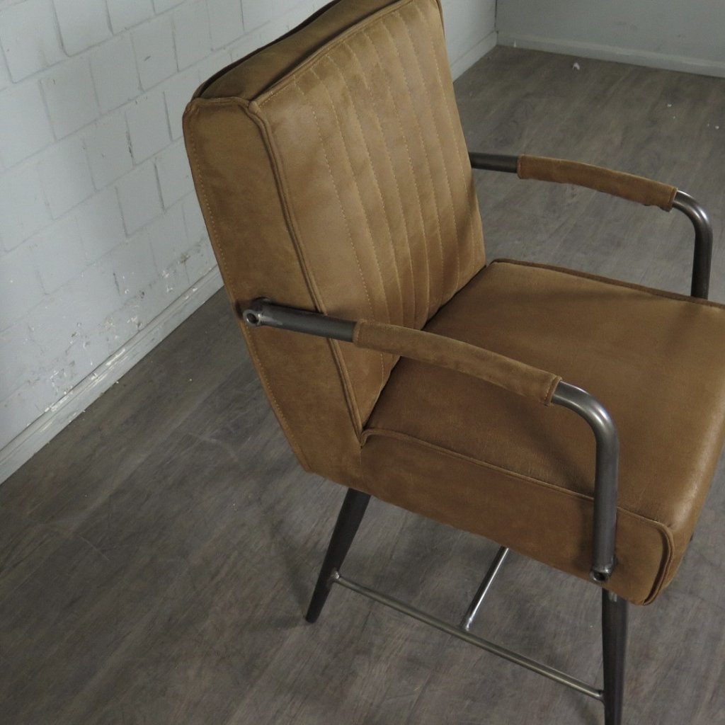 Retro Design Stuhl Esszimmerstuhl Cognac Setpreis
