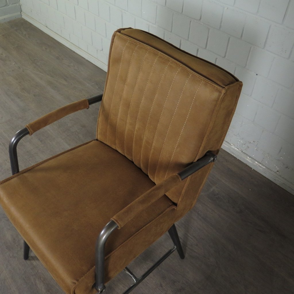 Retro Design Stuhl Esszimmerstuhl Cognac Setpreis