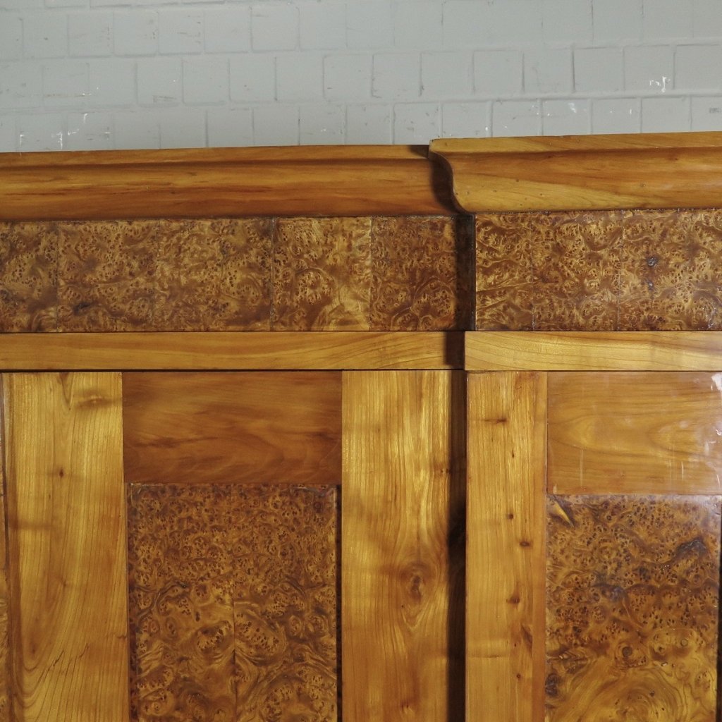 Schrank Kleiderschrank Biedermeier 1800 Nussbaum