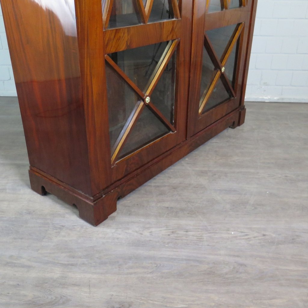 Vitrine Bücherschrank Biedermeier 1815 Mahagoni